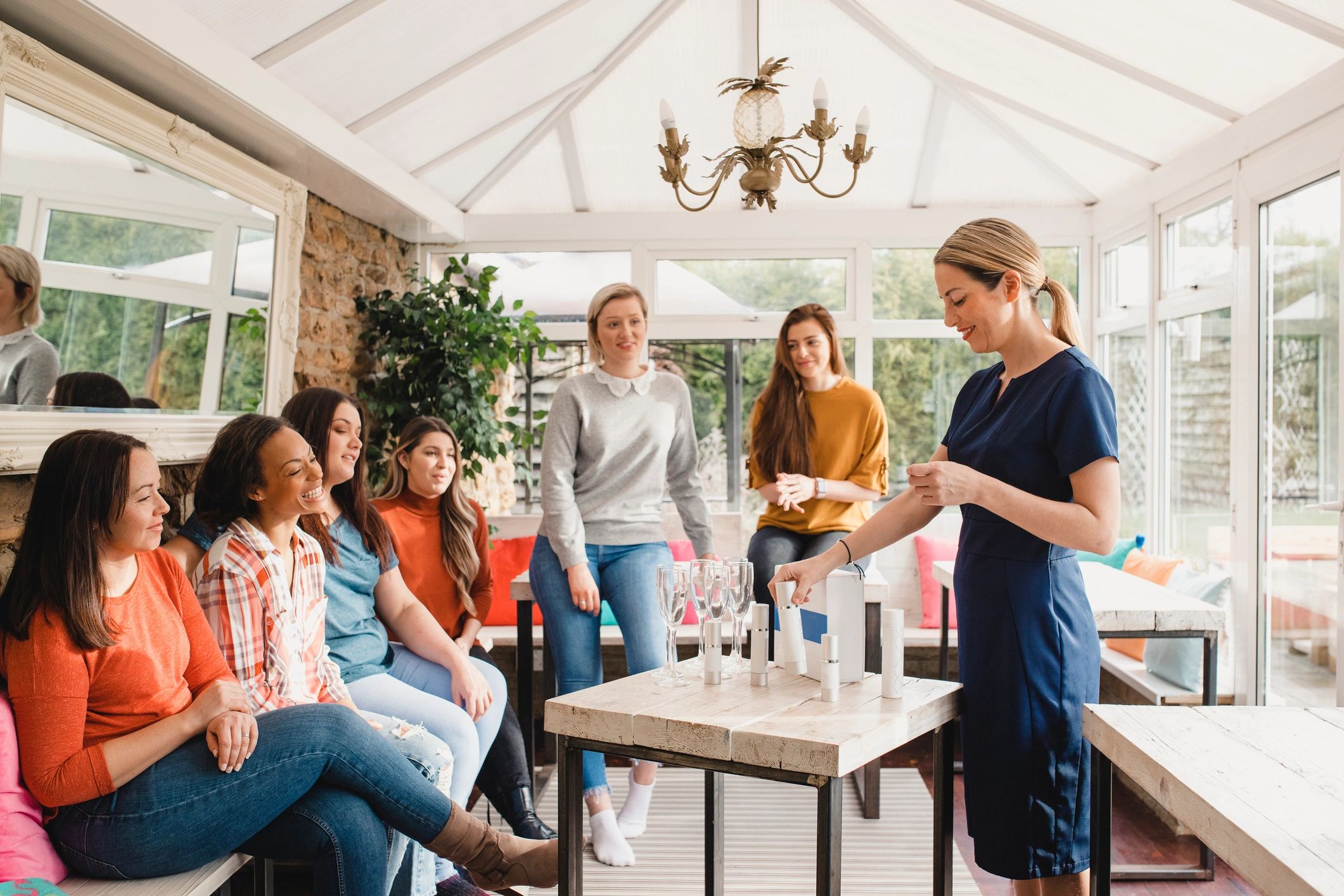 salon retreat team building outdoors
