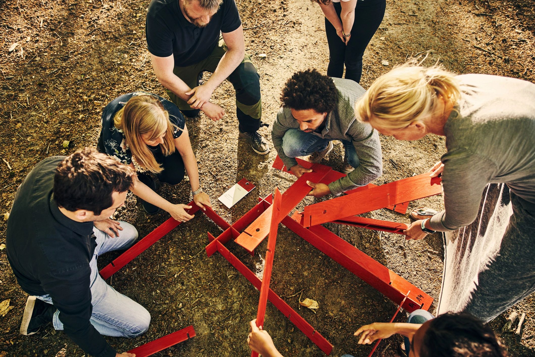 salon retreat team building outdoors