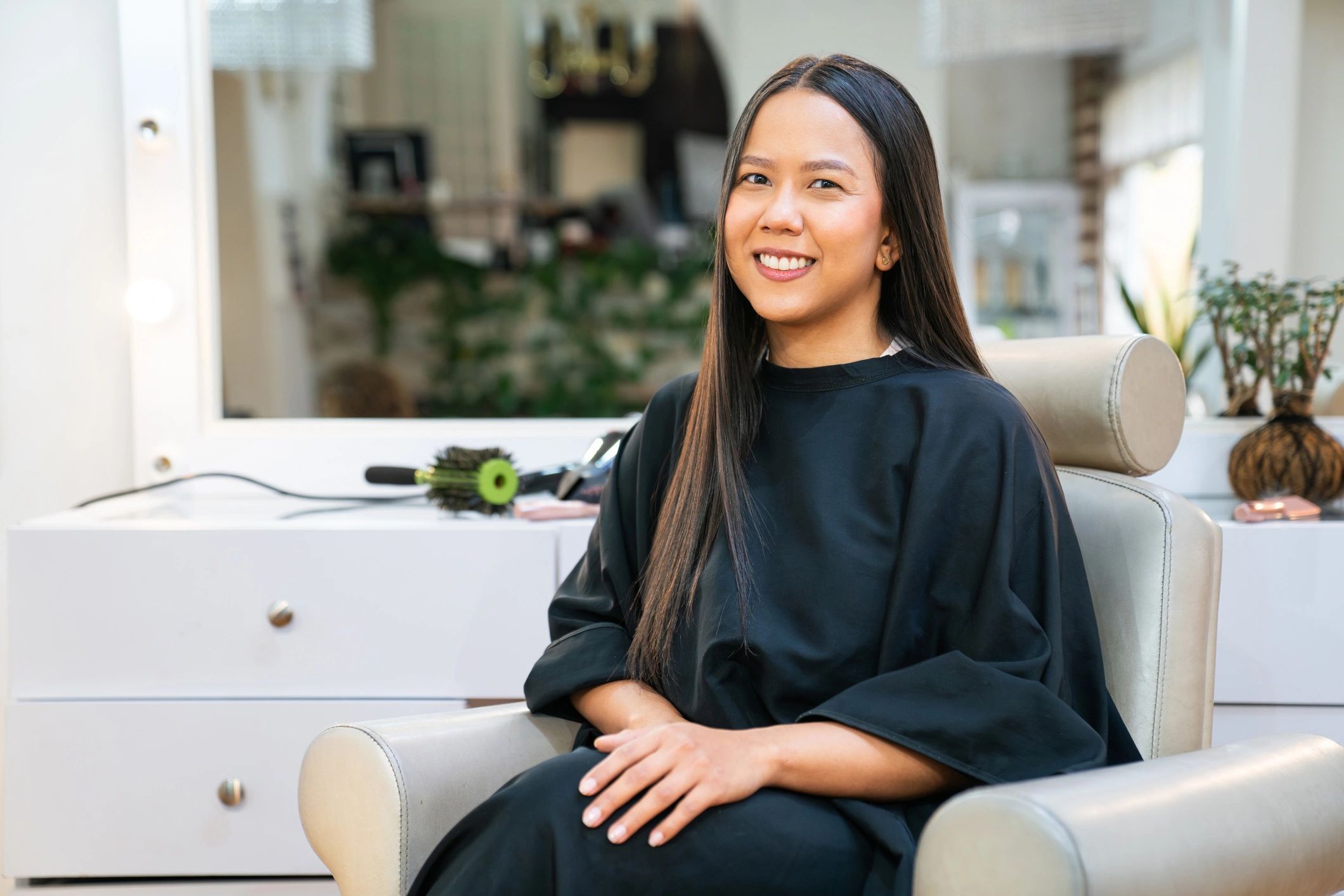 happy salon manager testimonial